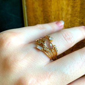 Anthropologie Stackable Ring Set